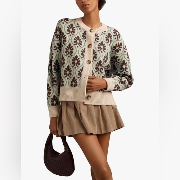 Vintage-inspired Women’s Cardigan Sweater - Picture 1 of 7